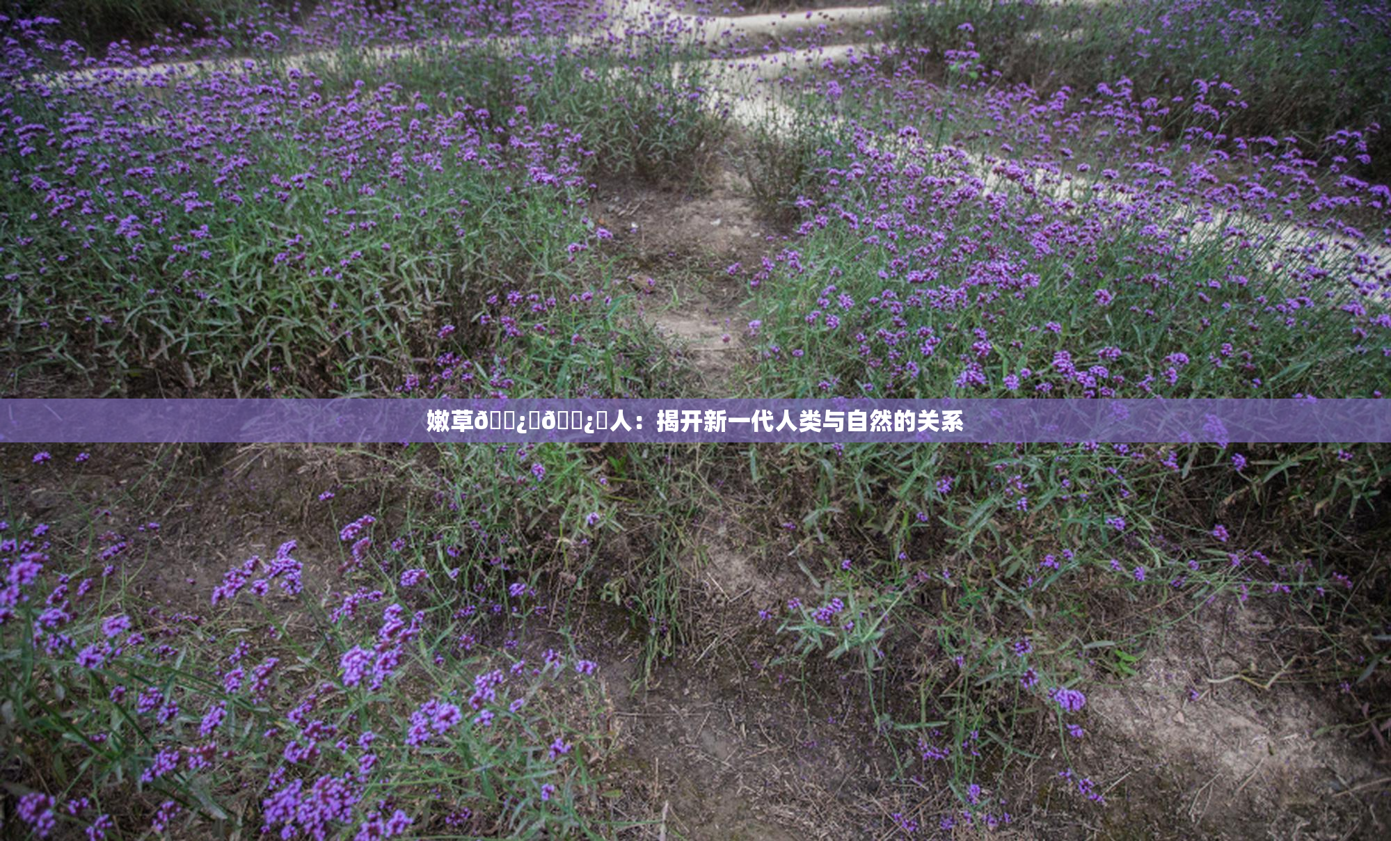 嫩草🌿‌🌿‌人：揭开新一代人类与自然的关系