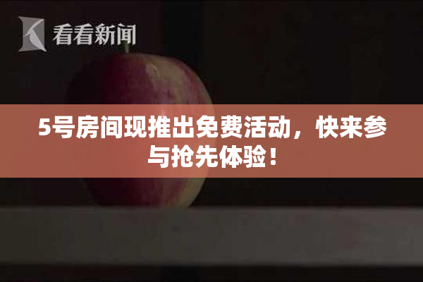 5号房间现推出免费活动，快来参与抢先体验！