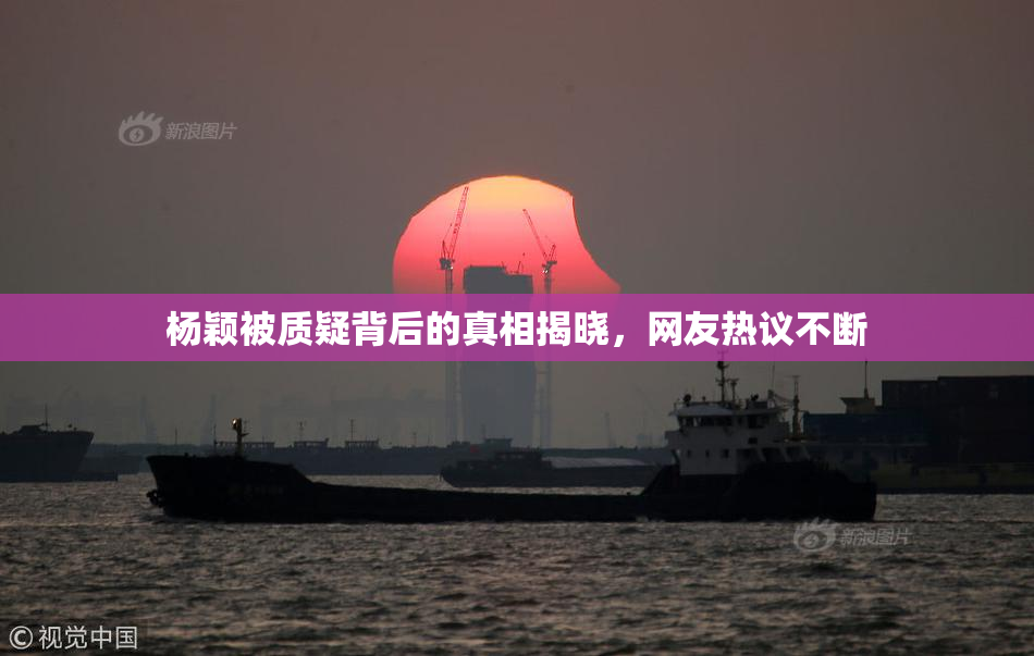 杨颖被质疑背后的真相揭晓，网友热议不断