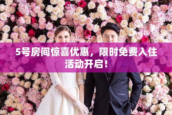 5号房间惊喜优惠，限时免费入住活动开启！