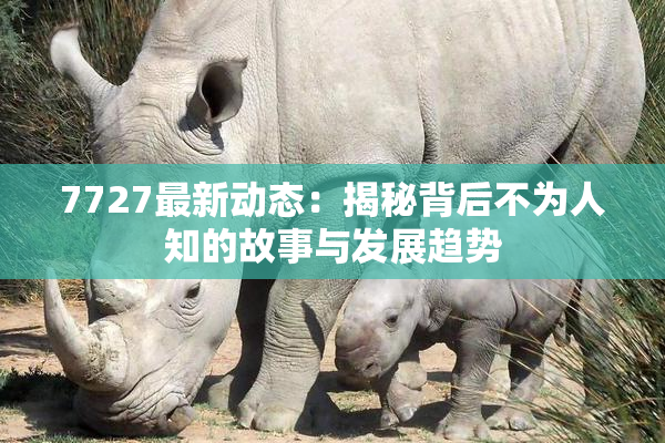 7727最新动态：揭秘背后不为人知的故事与发展趋势