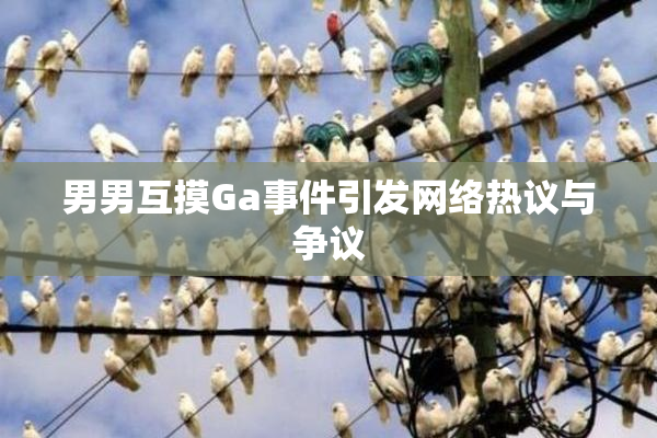男男互摸Ga事件引发网络热议与争议