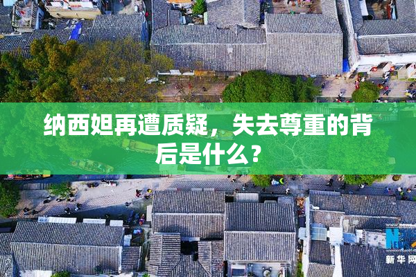 纳西妲再遭质疑，失去尊重的背后是什么？