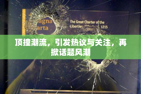 顶撞潮流，引发热议与关注，再掀话题风潮
