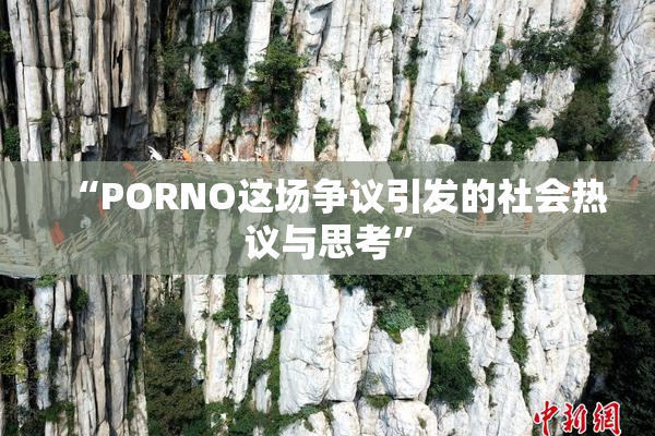 “PORNO这场争议引发的社会热议与思考”
