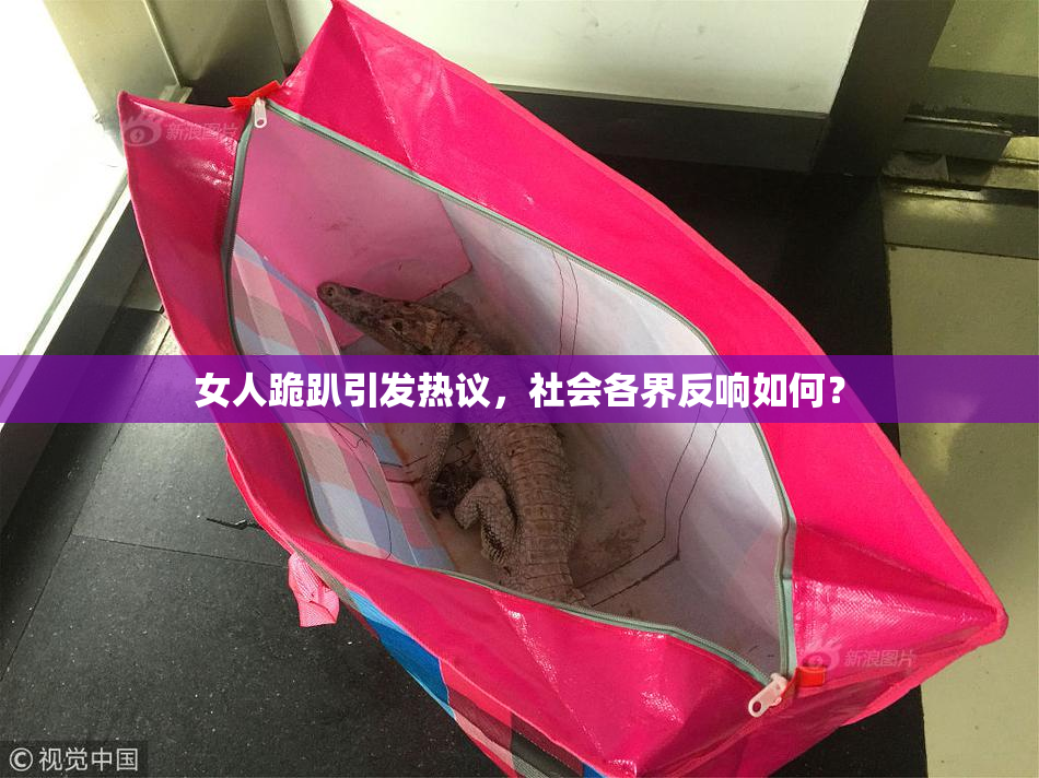 女人跪趴引发热议，社会各界反响如何？