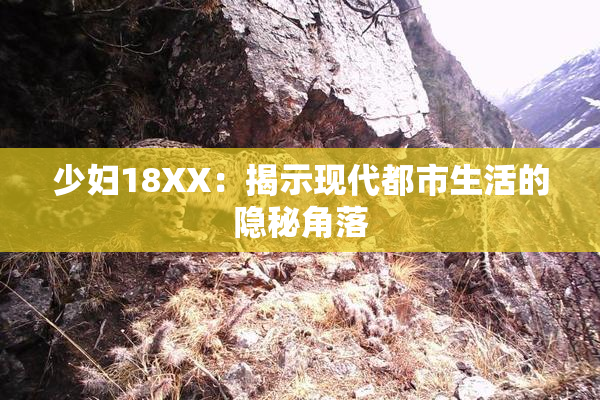 少妇18XX：揭示现代都市生活的隐秘角落