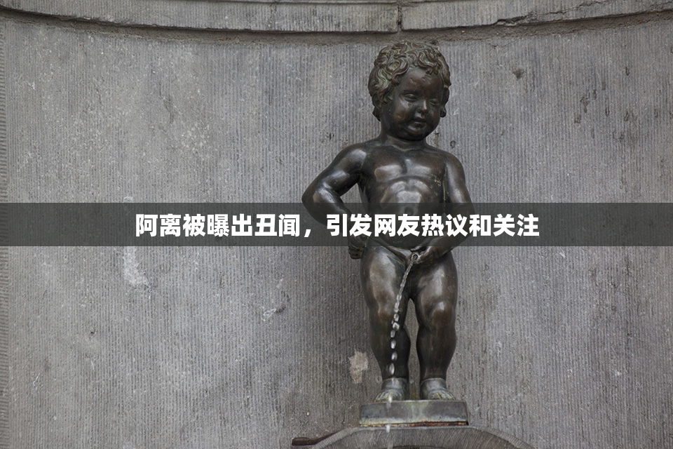 阿离被曝出丑闻，引发网友热议和关注
