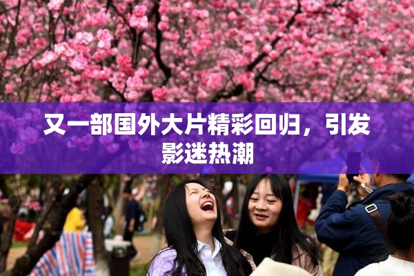 又一部国外大片精彩回归，引发影迷热潮