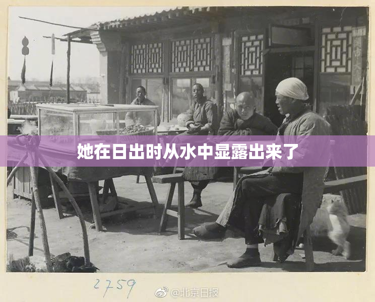 她在日出时从水中显露出来了