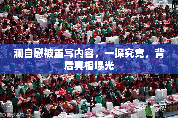 澜自慰被重写内容，一探究竟，背后真相曝光