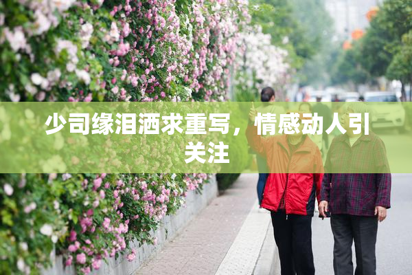 少司缘泪洒求重写，情感动人引关注