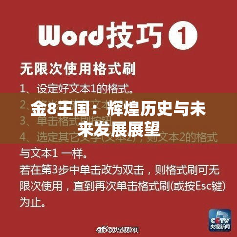 金8王国：辉煌历史与未来发展展望
