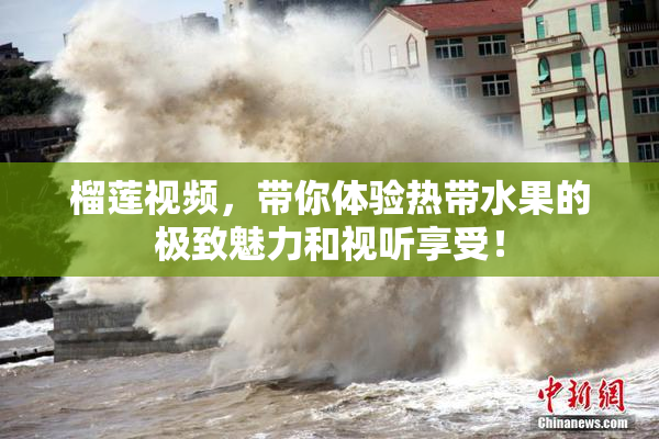 榴莲视频，带你体验热带水果的极致魅力和视听享受！