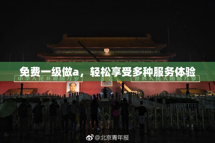 免费一级做a，轻松享受多种服务体验