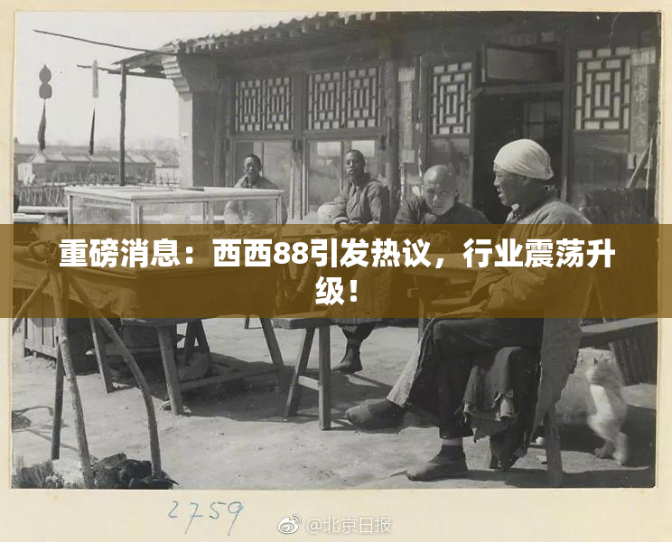 重磅消息：西西88引发热议，行业震荡升级！