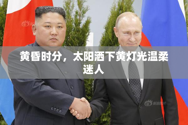 黄昏时分，太阳洒下黄灯光温柔迷人
