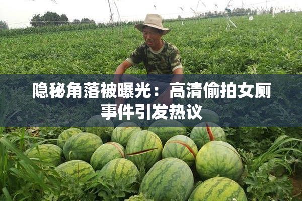 隐秘角落被曝光：高清偷拍女厕事件引发热议