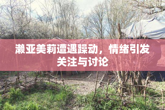 濑亚美莉遭遇躁动，情绪引发关注与讨论
