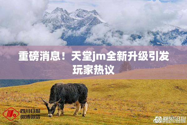 重磅消息！天堂jm全新升级引发玩家热议