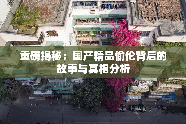 重磅揭秘：国产精品偷伦背后的故事与真相分析