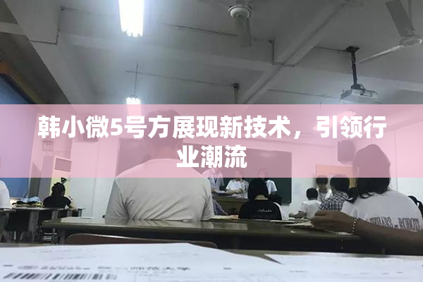 韩小微5号方展现新技术，引领行业潮流