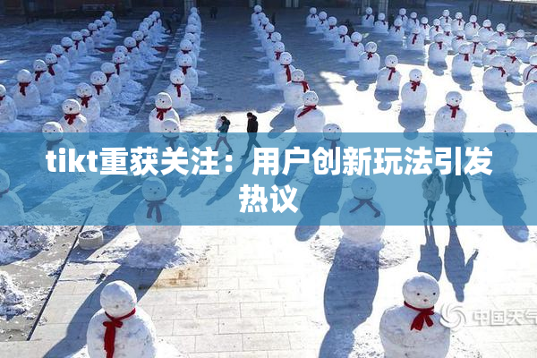 tikt重获关注：用户创新玩法引发热议