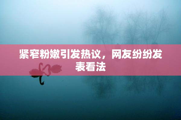 紧窄粉嫩引发热议，网友纷纷发表看法