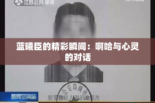 蓝曦臣的精彩瞬间：啊哈与心灵的对话