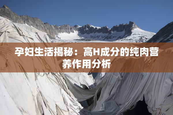 孕妇生活揭秘：高H成分的纯肉营养作用分析
