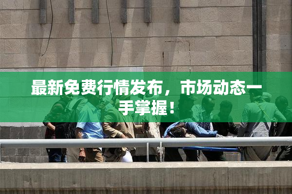 最新免费行情发布，市场动态一手掌握！