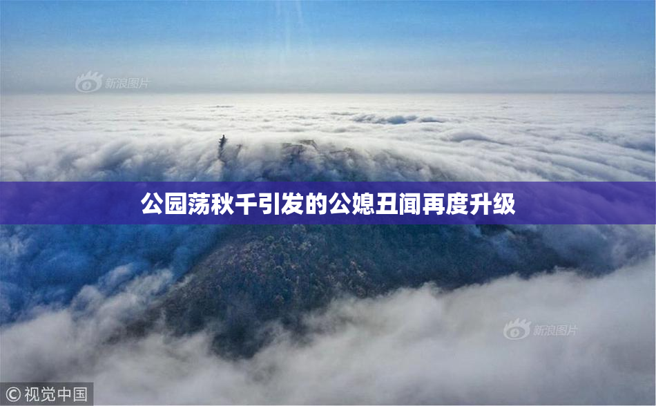 公园荡秋千引发的公媳丑闻再度升级