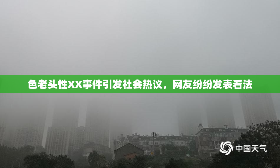 色老头性XX事件引发社会热议，网友纷纷发表看法