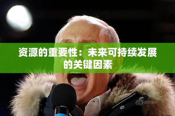 资源的重要性：未来可持续发展的关键因素