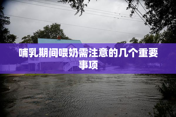 哺乳期间喂奶需注意的几个重要事项