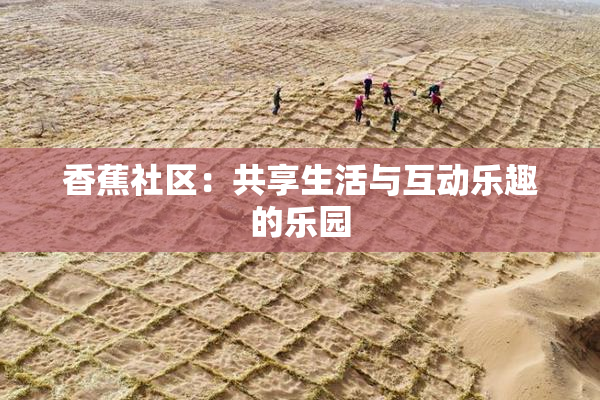 香蕉社区：共享生活与互动乐趣的乐园