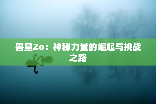 兽皇Zo：神秘力量的崛起与挑战之路