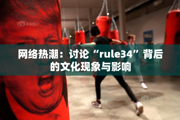 网络热潮：讨论“rule34”背后的文化现象与影响
