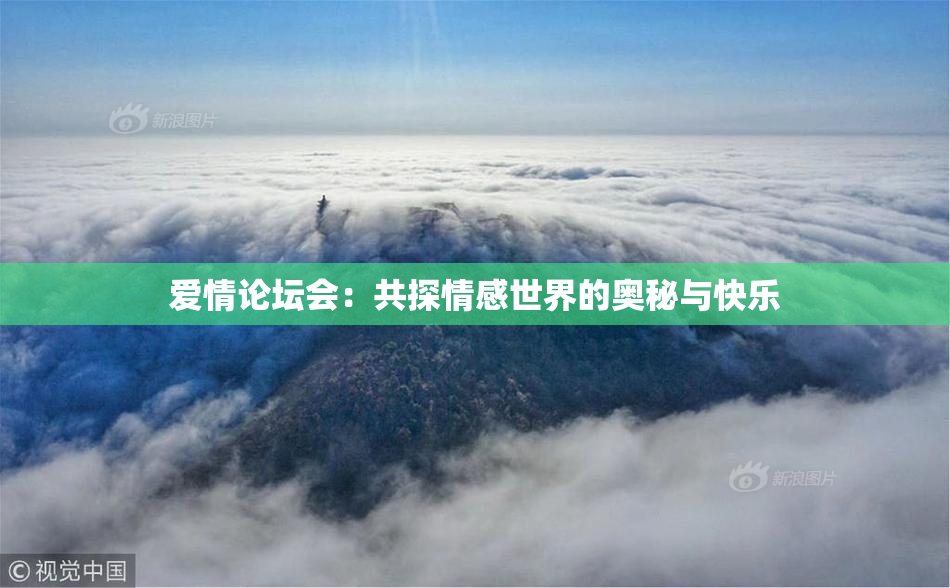 爱情论坛会：共探情感世界的奥秘与快乐