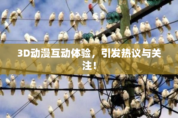3D动漫互动体验，引发热议与关注！