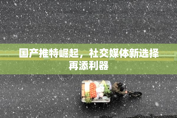 国产推特崛起，社交媒体新选择再添利器