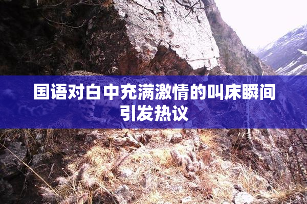 国语对白中充满激情的叫床瞬间引发热议